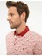 Erkek Kiremit Slim Fit Desenli Polo Yaka Tişört 50200308-VR031 2