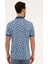 Erkek Mavi Slim Fit Baskılı Polo Yaka Tişört 50220880-VR036 3