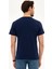 Erkek Lacivert Slim Fit Basic Tişört 50218576-VR033 3
