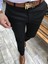 Terzi Adem İtalyan Kesim Fit Mevsimlik Erkek Siyah Kumaş Pantolon T3604