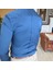 İtalyan Stil Slim Fit Dik Yaka Saten Erkek Gömlek Lacivert T4752 4
