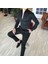 İtalyan Stil Slim Fit Dik Yaka Saten Erkek Gömlek Siyah T4739 5