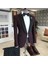 İtalyan Kesim Ceket Pantolon Gömlek Bordo Damatlık Set T3563 2