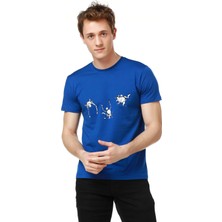 Mumu Kukla 2 - Semih Aytekin Tasarımı Mavi Erkek T-Shirt