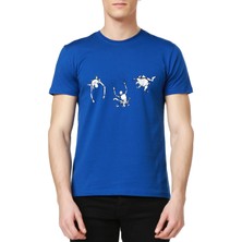 Mumu Kukla 2 - Semih Aytekin Tasarımı Mavi Erkek T-Shirt