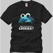 Crazy Cookie Monster Where The Heck Erkek T-Shirt