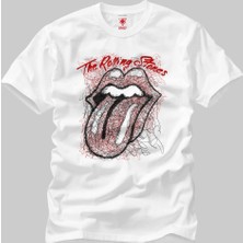 Crazy The Rolling Stones Sketch Tongue Erkek T-Shirt