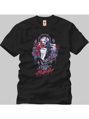 Crazy Suicide Squad Harley Quinn Inked Graffiti Erkek T-Shirt