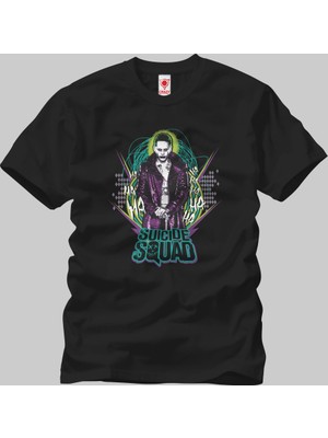 Crazy Suicide Squad Joker Retro Rock Graphic Erkek T-Shirt