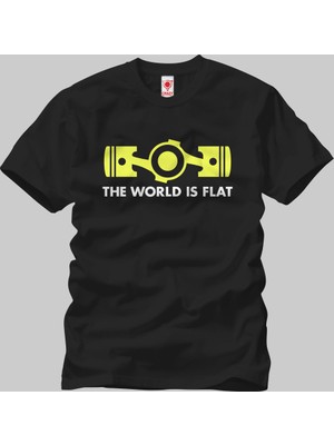 Crazy The World Is Flat Erkek T-Shirt