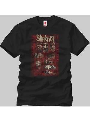 Crazy Slipknot Sketched Boxes Erkek T-Shirt