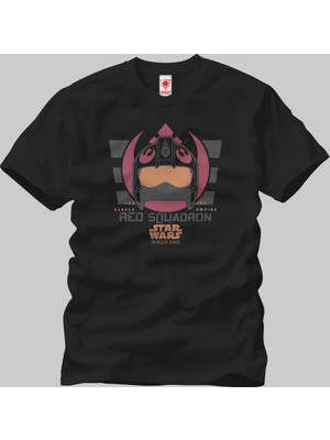 Crazy Star Wars Rogue One Red Squadron Erkek T-Shirt