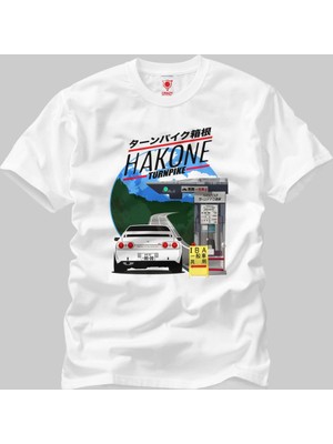 Crazy Hakone Nissan Skyline R32 GTR Erkek T-Shirt