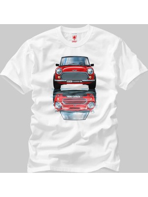 Crazy Mini Cooper Old And New Erkek T-Shirt