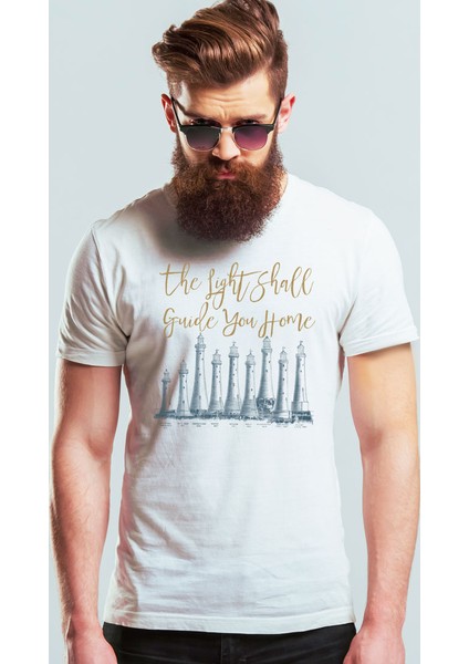 The Light Shall Guide You Home Erkek Tshirt