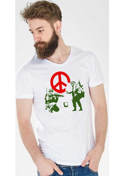 War Peaceer Erkek Tshirt