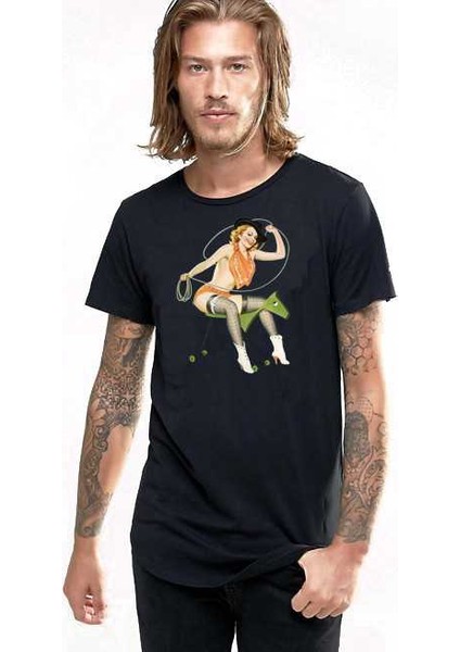 Pin Up Girl Tişört Erkek Tshirt