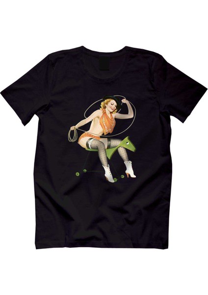 Pin Up Girl Tişört Erkek Tshirt