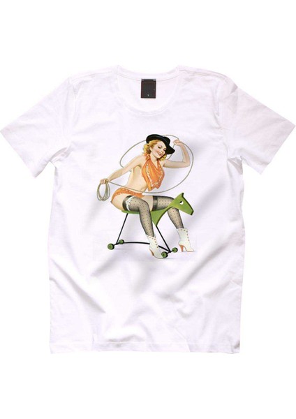 Pin Up Girl Tişört Erkek Tshirt
