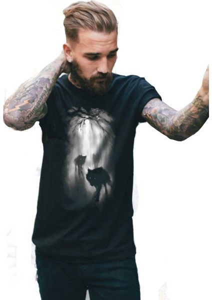 From The Darkness Siyah Erkek Tshirt