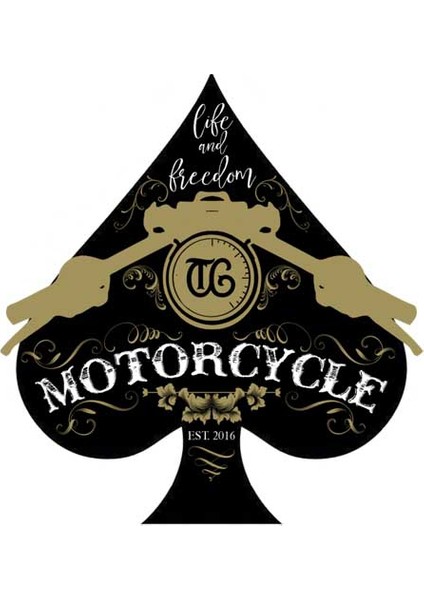 Black Spade Motorcycle T-Shirt
