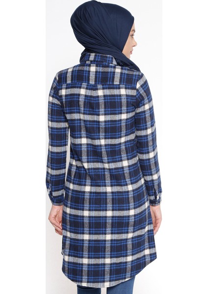 Gizli Düğmeli Tunik - Lacivert fırsatları