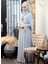 Nur Abiye Elbise - Mavi - Som Fashion 1