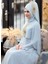 Nur Abiye Elbise - Mavi - Som Fashion 2