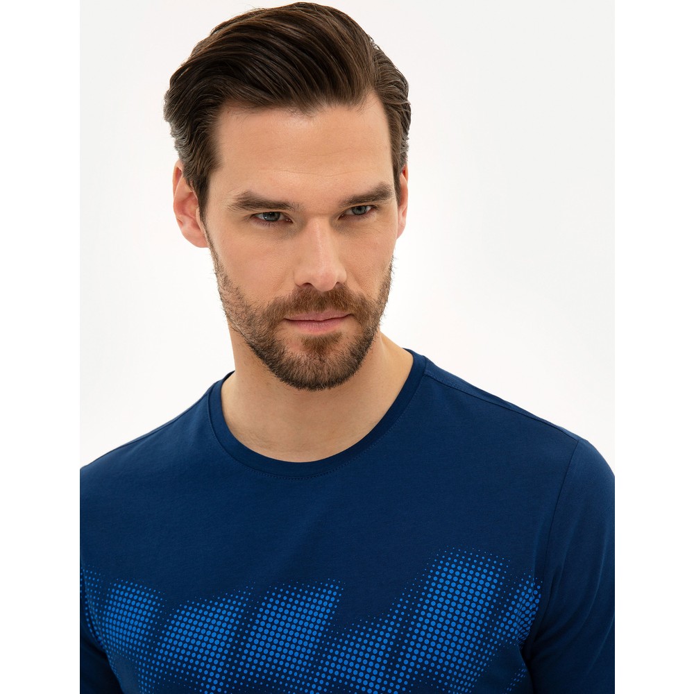 Pierre Cardin Erkek Lacivert Slim Fit TShirt 50226354VR033 Fiyatı