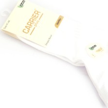 Carrier Plus Bambu Dikişsiz Erkek Patik Çorap - Beyaz 12 Çift