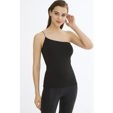 Penti Siyah One Shoulder Atlet S