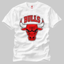 Crazy Nba Chicago Bulls Logo Erkek Tişört