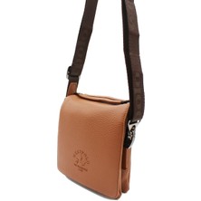 West Polo 4001 El ve Omuz Askılı  Erkek  Çanta Taba