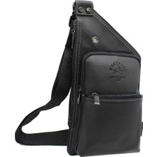 West Polo 5014 Freebag  Erkek Göğüs ve Omuz Çantası Siyah