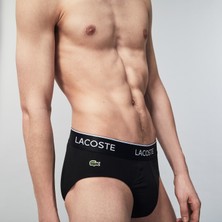 Lacoste Erkek 3'Lü Siyah Slip Külot 8H3472.031