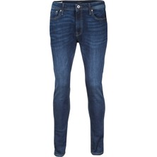 Jack & Jones 12110056_Jjiliam Jjoriginal Am 014 Düşük Bel Skinny Fit Düz Erkek Denim Pantolon
