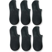 Carrier Plus Erkek Füme Bambu Görünmez Spor Ayakkabı Çorabı 6' Lı