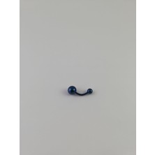 Takıparkxs 316L Cerrahi Çelik Dark Blue Göbek Piercing