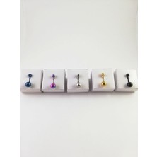 Takıparkxs 316L Cerrahi Çelik 5 Renklik Göbek Piercing Set