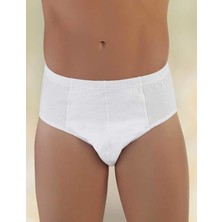 Şahinler Beyaz Pamuklu Klasik Erkek Slip 6'lı Paket ME009