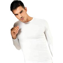 Tutku Elit Erkek Elastan Sıfır Yaka Uzun Kollu T-Shirt