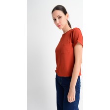 Miss Lusi 8122244 Kobe Tek Cepli Kısa Kol Bluz