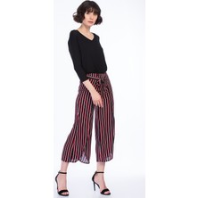 Miss Lusi 8231222 Viskon Dokuma Bağlamalı Pantolon
