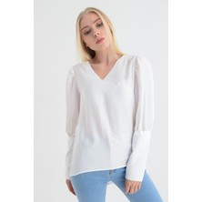 Miss Lusi 9151526 Bodrum Kum.Arkası Kolu Düğmeli Bluz