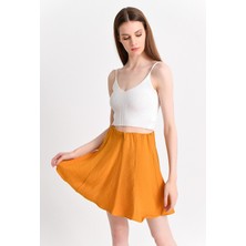 Miss Lusi 92814021 K.Flamlı Parçalı Kısa Etek