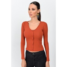 Miss Lusi 9362940 Kaşkorse Önü Düğmeli Uzun Kol Bluz