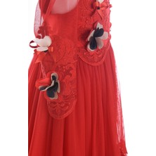 Mialora Couture Kız Çocuk Abiye Elbise Kırmızı