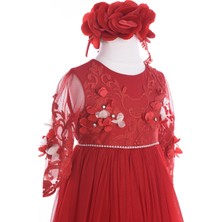 Mialora Couture Kız Çocuk Abiye Elbise Kırmızı