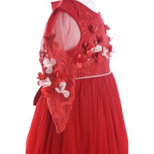 Mialora Couture Kız Çocuk Abiye Elbise Kırmızı
