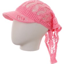 Fonem Ağ Örgü Bandana Pembe